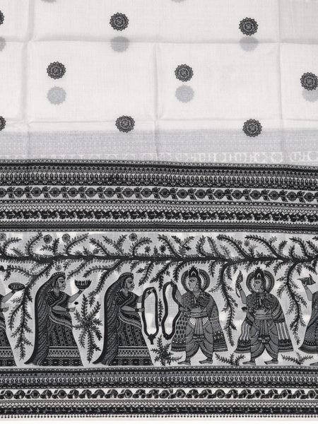 Kalamkari Printed Art Silk Dupatta for Women
