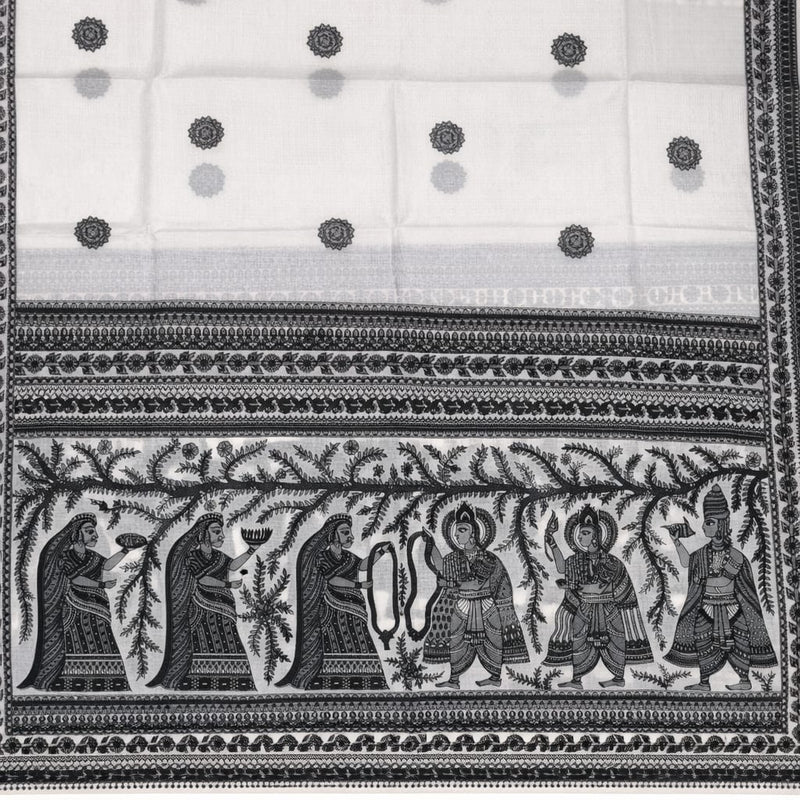 Kalamkari Printed Art Silk Dupatta for Women
