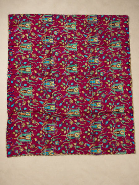 Women’s Art Silk Bird Printed Dupatta with Zari and Sequin Work | Traditional Rajwadi Style Festive Dupatta