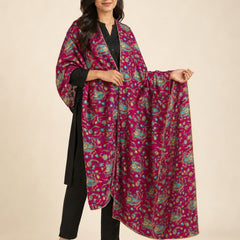 Women’s Art Silk Bird Printed Dupatta with Zari and Sequin Work | Traditional Rajwadi Style Festive Dupatta