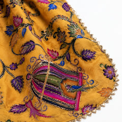 Women’s Art Silk Bird Printed Dupatta with Zari and Sequin Work | Traditional Rajwadi Style Festive Dupatta