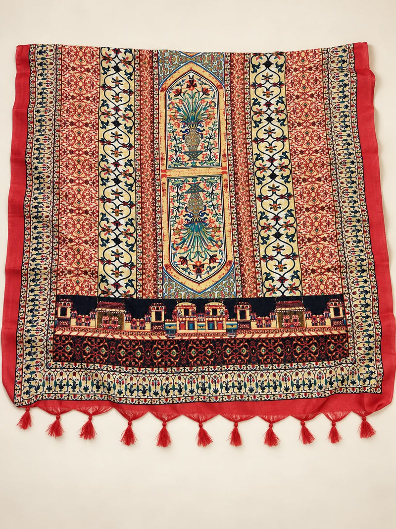 Art Silk Printed Dupatta for Women