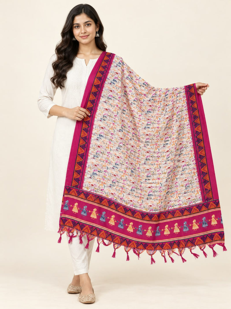 Art Silk Printed Dupatta for Women