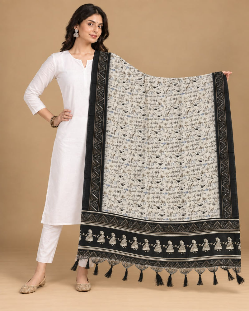 Art Silk Printed Dupatta for Women