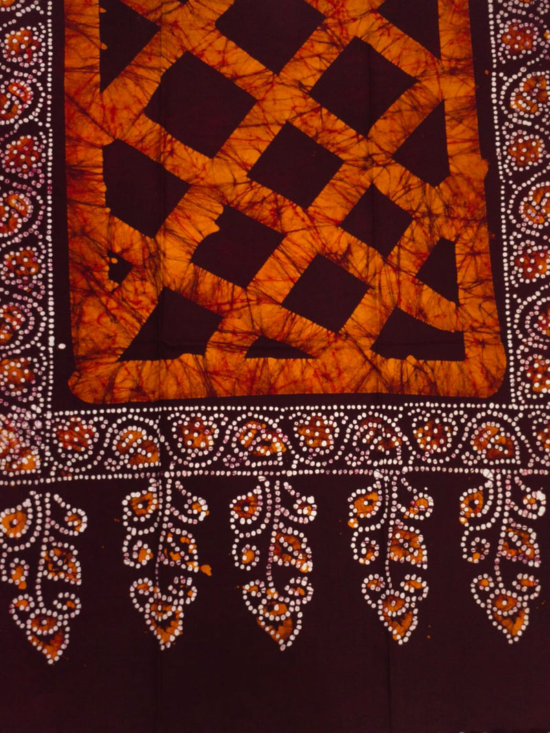 Handcrafted Traditional Bandhej Batik Design Shwal