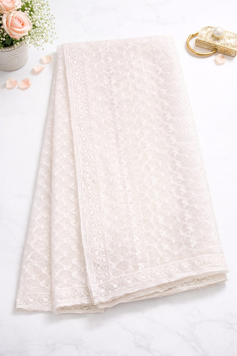 Georgette Thread & Sequence Work Dupatta – Elegant Embroidered Designer Dupatta