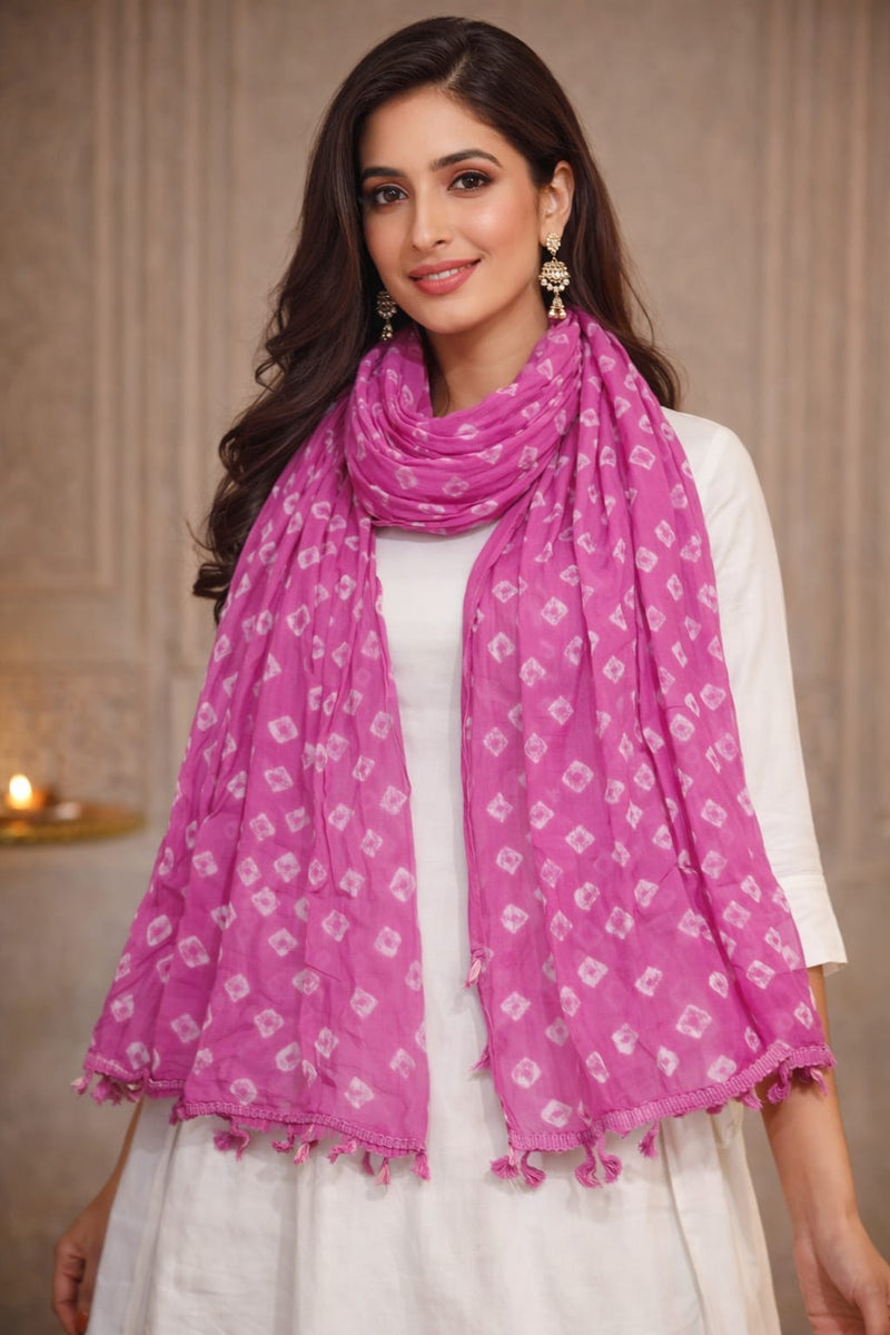Premium Cotton Chunari Dupatta for Women