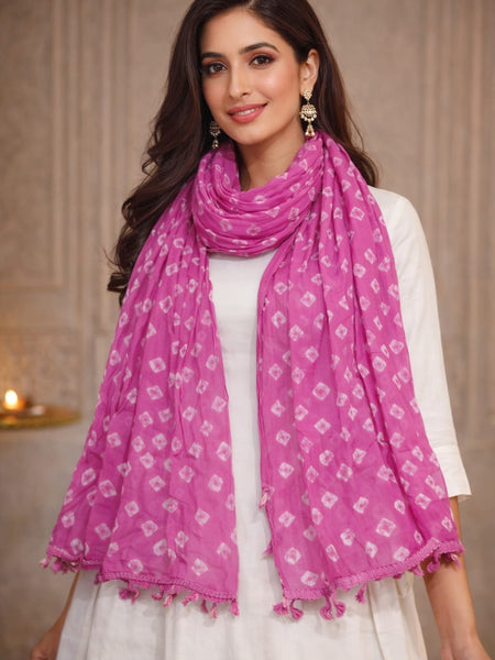 Premium Cotton Chunari Dupatta for Women