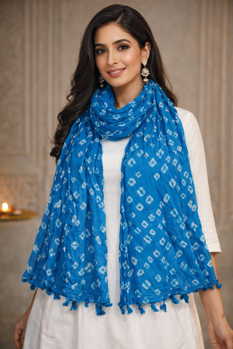 Premium Cotton Chunari Dupatta for Women