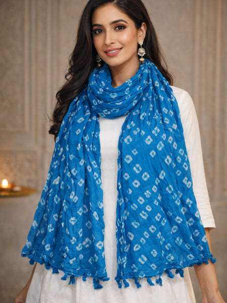 Premium Cotton Chunari Dupatta for Women