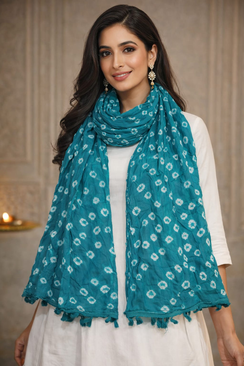 Premium Cotton Chunari Dupatta for Women
