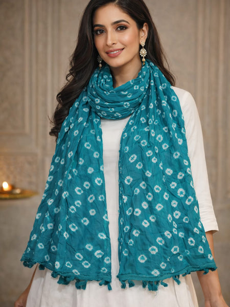 Premium Cotton Chunari Dupatta for Women