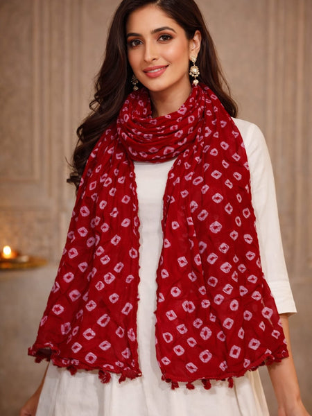 Premium Cotton Chunari Dupatta for Women