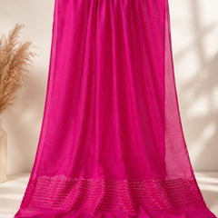 Chanderi Silk Sequin Stripe Dupatta with Tassels