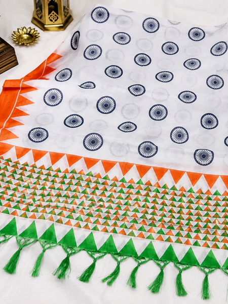 Art Silk Tiranga Dupatta for Men & Women