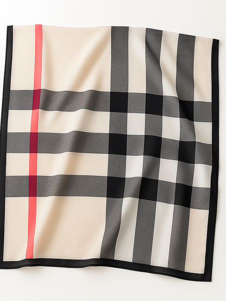 Cotton Scarf for Women – Soft Check Printed Lightweight Fashion Stole