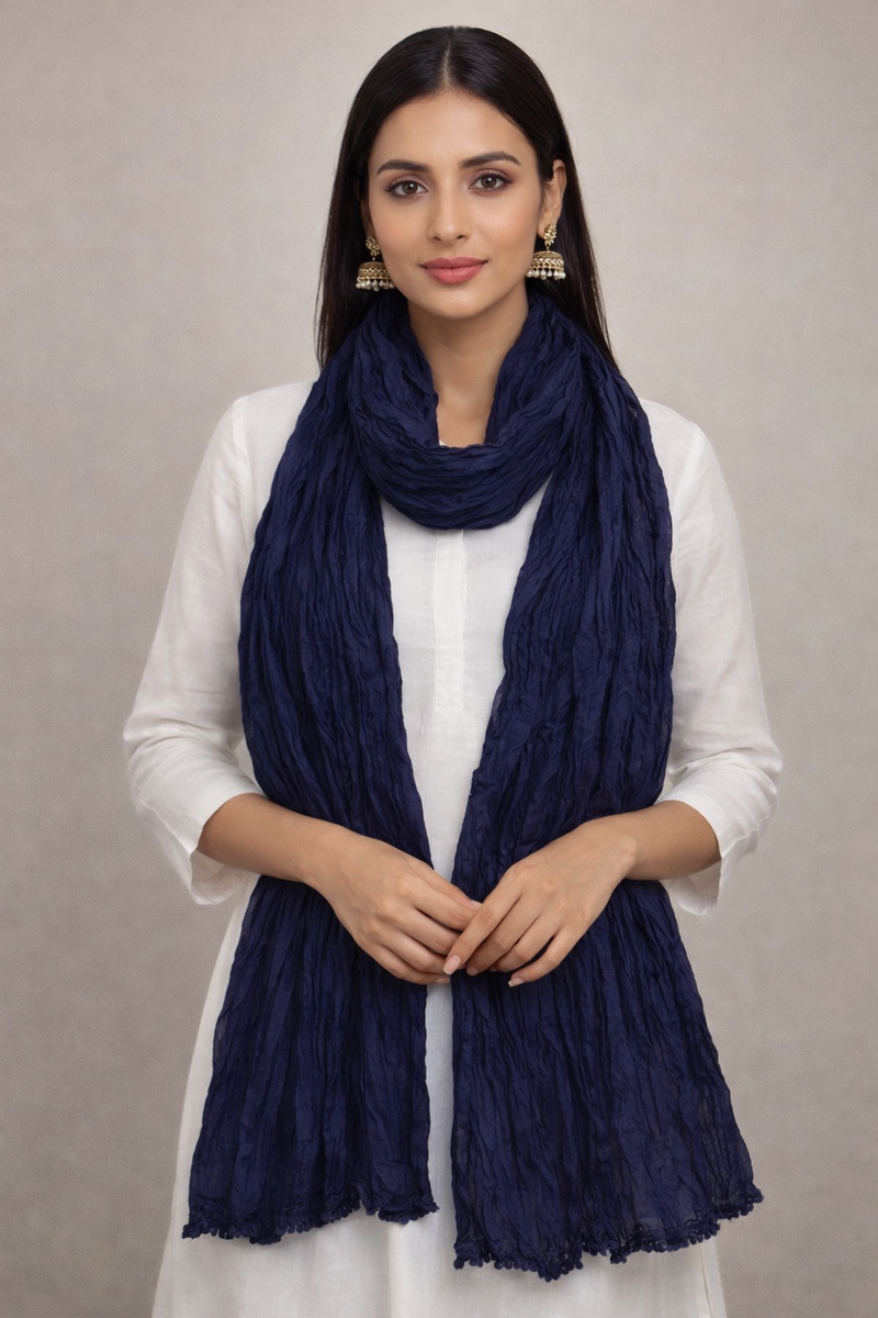 Cotton Plain Dupatta Combo Set of 2