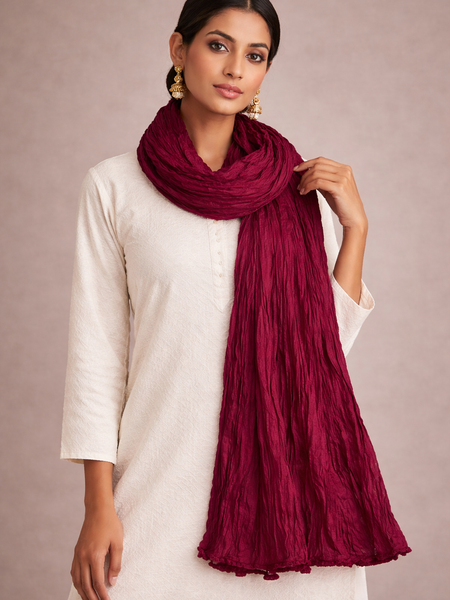 Cotton Plain Dupatta Combo Set of 2