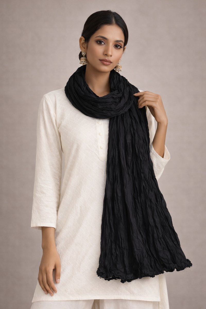 Cotton Plain Dupatta Combo Set of 2