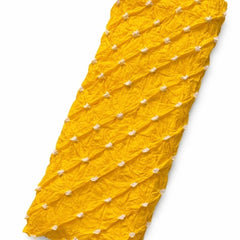 Mustard Yellow Bandhani Style Cotton Dupatta for Women
