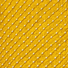 Mustard Yellow Bandhani Style Cotton Dupatta for Women