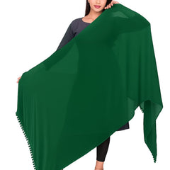 Elegant Plain Chiffon Dupatta for Women – Lightweight, Soft & Flowing Fabric – Perfect for Daily Wear, Festive & Ethnic Outfits