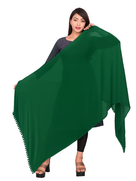 Elegant Plain Chiffon Dupatta for Women – Lightweight, Soft & Flowing Fabric – Perfect for Daily Wear, Festive & Ethnic Outfits