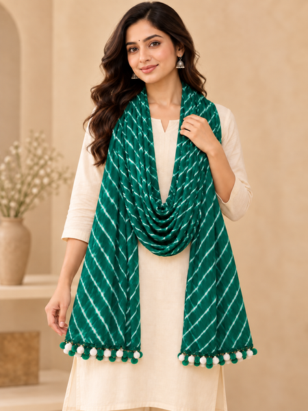 Leheriya Printed Dupatta for Women