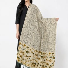 Women’s Art Silk Printed Dupatta with Floral Border and Tassels