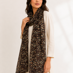 Premium Cotton Leopard Print Dupatta for Women