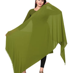 Elegant Plain Chiffon Dupatta for Women – Lightweight, Soft & Flowing Fabric – Perfect for Daily Wear, Festive & Ethnic Outfits